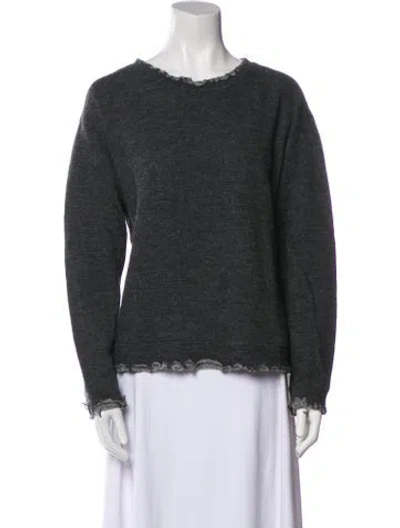 Pre-owned R13 Wool Scoop Neck Sweater In Gray