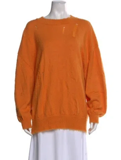 Pre-owned R13 Wool Scoop Neck Sweater In Orange