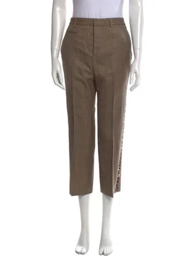 Pre-owned R13 Wool Straight Leg Pants In Brown