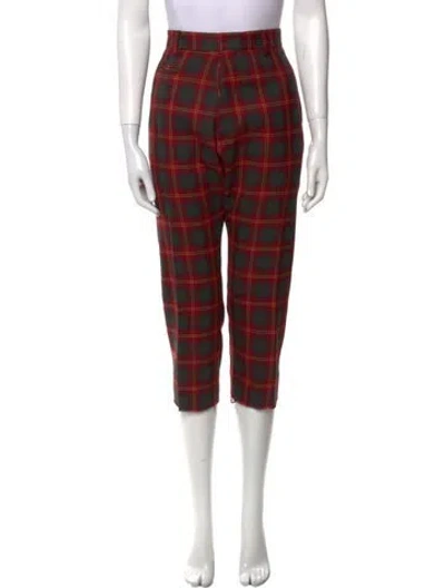 Pre-owned R13 Wool Straight Leg Pants In Red