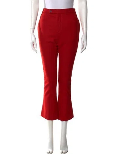Pre-owned R13 Wool Straight Leg Pants In Red