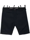 R13 Wool Tailored Shorts In Blue
