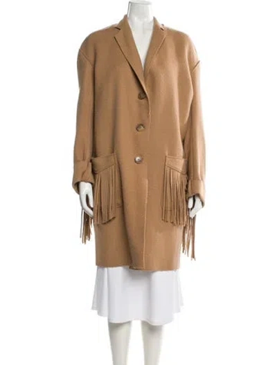 Pre-owned R13 Wool Trench Coat In Brown