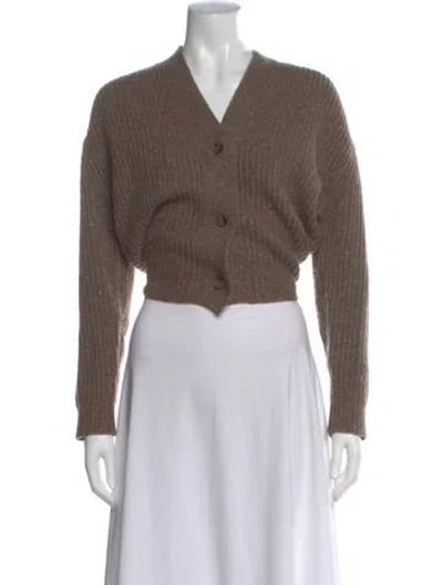 Pre-owned R13 Wool Tweed Pattern Sweater In Brown