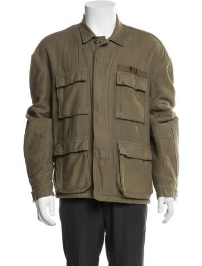 Pre-owned R13 Wool Utility Jacket In Green