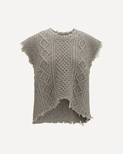 R13 Wool Vest In Beige