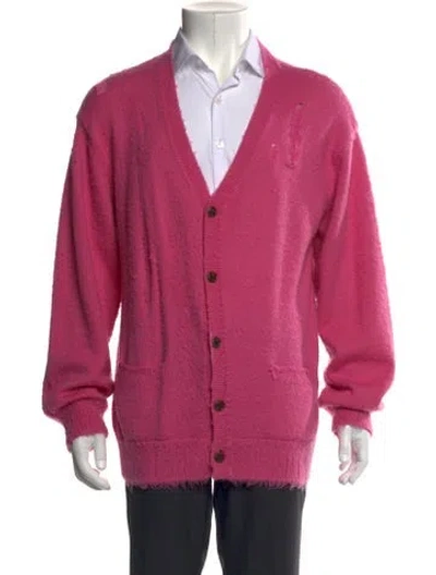 Pre-owned R13 Wool V-neck Cardigan In Pink