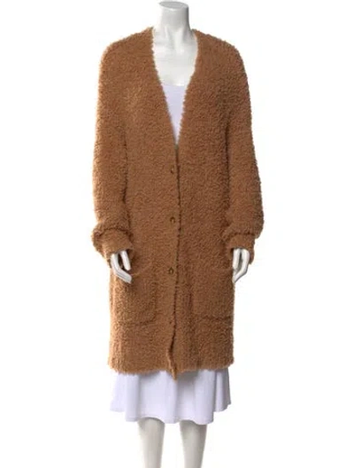 Pre-owned R13 Wool V-neck Sweater In Brown