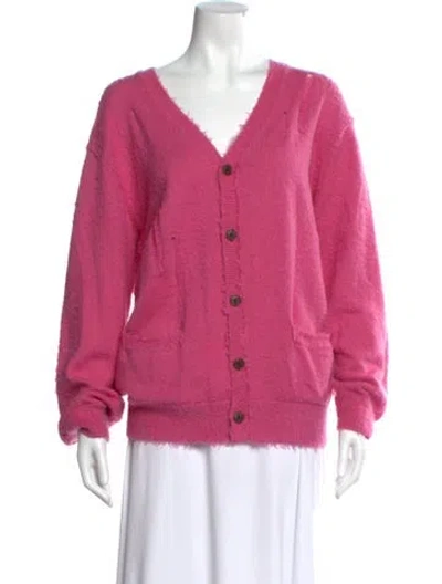 Pre-owned R13 Wool V-neck Sweater W/ Tags In Pink