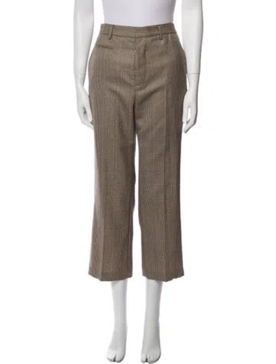Pre-owned R13 Wool Wide Leg Pants In Brown