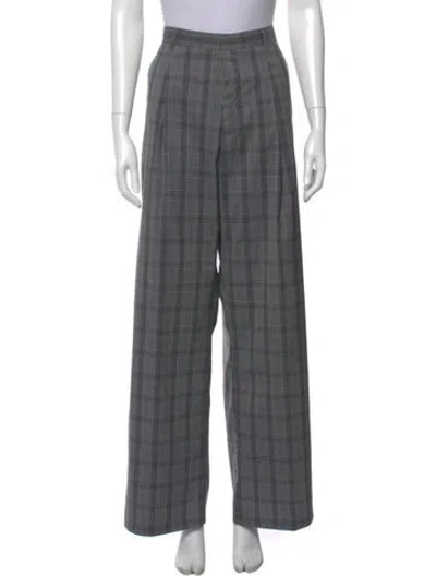 Pre-owned R13 Wool Wide Leg Pants In Gray