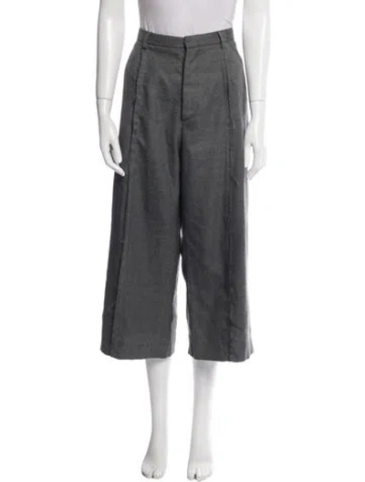 Pre-owned R13 Wool Wide Leg Pants In Gray
