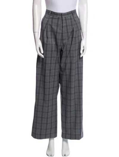 Pre-owned R13 Wool Wide Leg Pants In Green