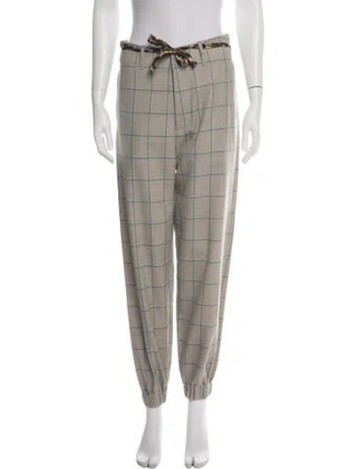 Pre-owned R13 Wool Wide Leg Pants In Green