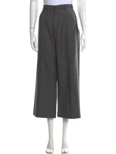 Pre-owned R13 Wool Wide Leg Pants In Green