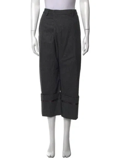 Pre-owned R13 Wool Wide Leg Pants In Grey