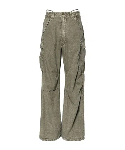 R13 Work Casual Pants In Green