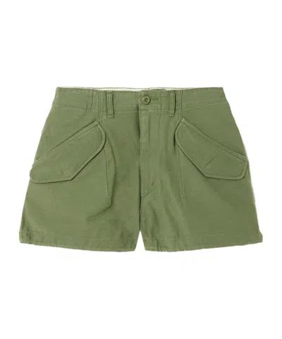 R13 Work Shorts In Green