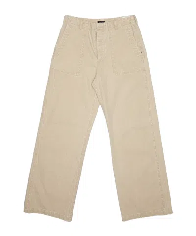 R13 Workplace Wide-leg Casual Pants In Nude