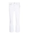 R13 Worn Flared Jeans In White