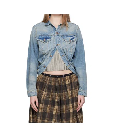 R13 WRAP DENIM TRUCKER JACKET
