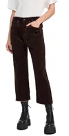 R13 X-bf Jeans Dark Chocolate Corduroy In Dark Chocolate Corduroy