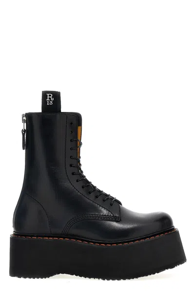 R13 X-stack' Boots In Black