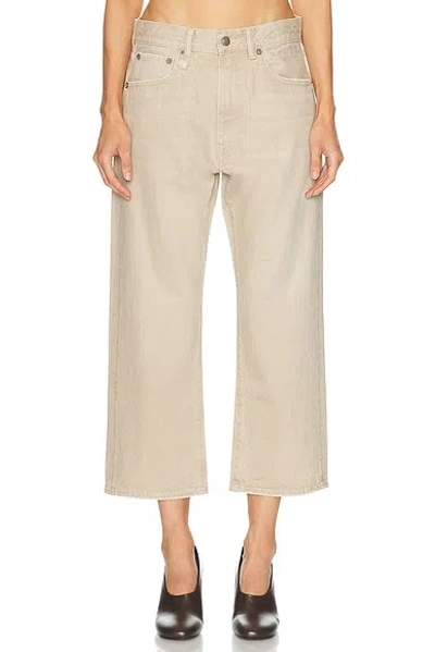 R13 X-boyfriend Wide Leg In Neutral