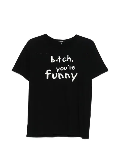 R13 Short-sleeved T-shirt In Black
