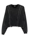 R13 Zippered Crewneck Clothing In Black