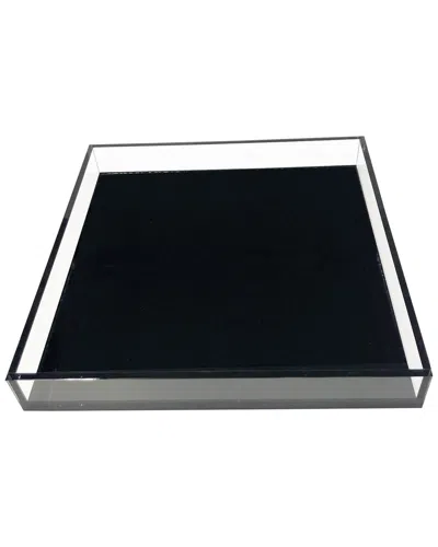 R16 Black Square Tray