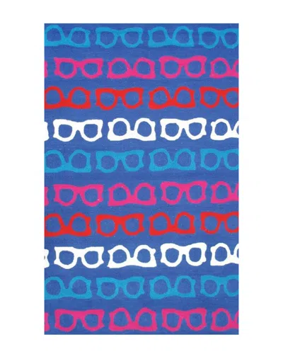 R16 Hepburn Hand-made Contemporary Indoor/outdoor Rug In Blue