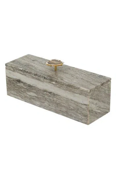 R16 Home Agate Knob Marble Storage Box