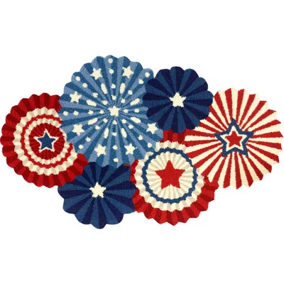 R16 Home Americana Bunting Doormat In Red White Blue