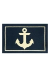 R16 Home Anchor Indoor/outdoor Doormat In Blue/white