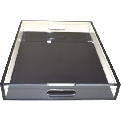 R16 Home Black Lucite Tray