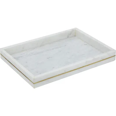 R16 Home Brass Inlay Marble Tray