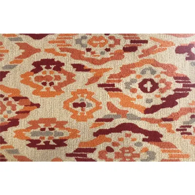 R16 Home Broken Ikat Door Mat In Red