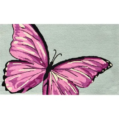 R16 Home Butterfly Indoor/outdoor Doormat In Pink Multi