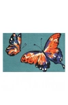R16 Home Butterfly Indoor/outdoor Doormat In Teal Multi