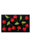 R16 Home Cherry Toss Indoor/outdoor Doormat In Black Red Green