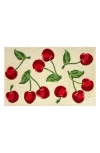 R16 Home Cherry Toss Indoor/outdoor Doormat In Ivory Red Green