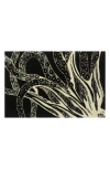 R16 Home Coral Outline Doormat In Black White
