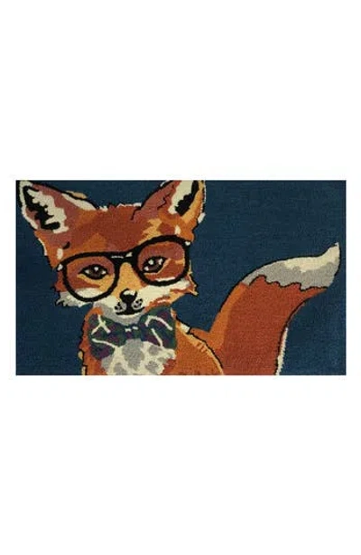 R16 Home Dapper Fox Door Mat In Real Teal Multi