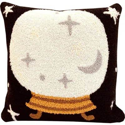 R16 Home Embroidered Crystal Ball Throw Pillow In Multi