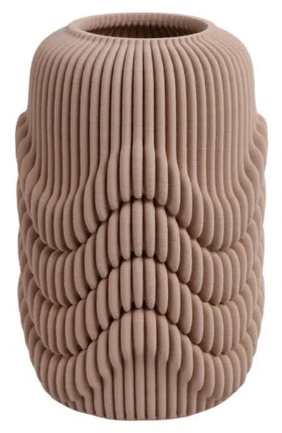 R16 Home Ethos Small 3d Vase In Tan