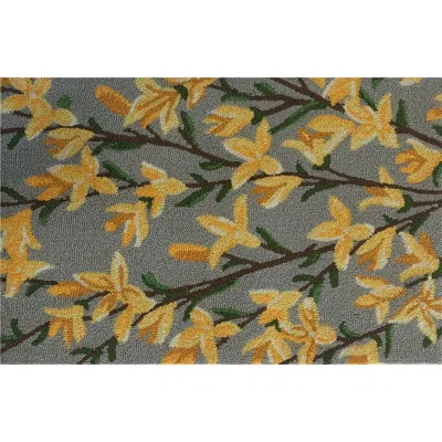 R16 Home Forsythia Door Mat In Grey