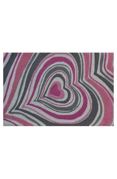 R16 Home Heart Stripe Indoor/outdoor Doormat