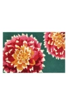 R16 Home Heirloom Dahlia Doormat In Green Multi