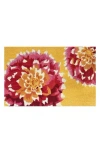 R16 Home Heirloom Dahlia Doormat In Yellow Multi
